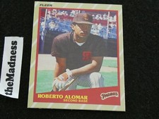 1989 Fleer Super Stars Roberto Alomar Baseball Card #1 San Diego Padres Oddball