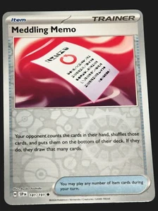 Meddling Memo | 181/191 | Reverse Holo | Pokemon Surging Sparks - Picture 1 of 2