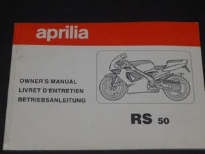 APRILIA RS50 RS 50 OWNER MANUAL BETRIEBSANLEITUNG - Picture 1 of 3
