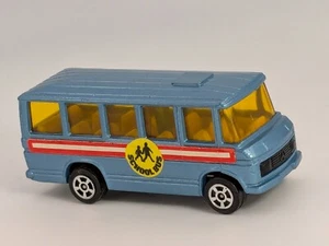 Vintage Corgi Juniors 1973 Mercedes Benz Blue School Bus - Great Britain - Picture 1 of 6