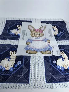 Kleeblatt Cottontail & andere Häschen Quilt Panels Posten teilweise - Cranston Panels - Bild 1 von 8