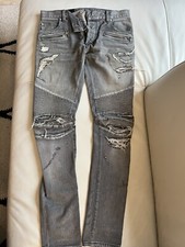 Authentic Men’s Balmain Biker Denim Jeans 1000% Authentic. Hard To Find Style.