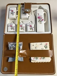 Roses Tea Coffee Set Case Pico Karoff Originals SameDayHandling &Free USPS - Picture 1 of 24