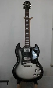 Epiphone Limited Edition Custom Shop Silver Burst SG Electric Guitar - Picture 1 of 20