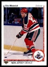 1990-91 Upper Deck Eric Weinrich Hockey Cards #245