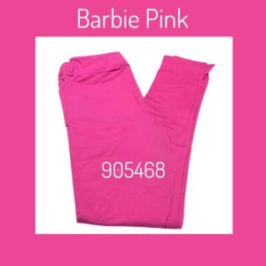 Girls S/M LuLaRoe ~ SOLID BARBIE PINK ~ Leggings; KIDS SIZES 2-8 - Picture 1 of 3