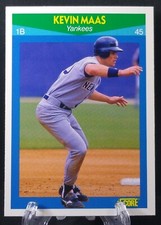 1990 Score Rising Star #27 Kevin Maas Rookie RC New York Yankees 