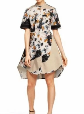 3.1 Phillip Lim for Target Asymmetrical Hem Mini Short Dress Floral Size S #C - Imagem 1 de 4