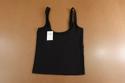 Camiseta sin mangas de algodón para mujer talla XS negra todo el día modal cuello redondo nueva con etiquetas Foto 1 de 4