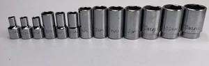 Mac Tools 3/8" Drive Chrome SAE Intermediate/Mid Depth Socket Set 1/4" - 15/16" - Picture 1 of 24