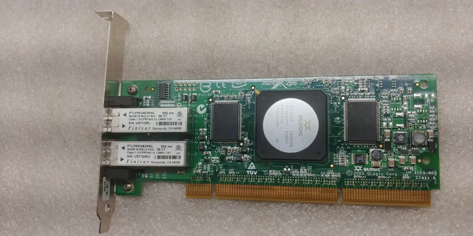 Qlogic QLA2462 4GB Dual Port FC PCIx Network JYGMX FC2410401-20 FREE SHIPPING!!! - Image 1 of 3