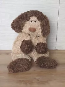 Retired Jellycat Bunglie Dylan Puppy Dog Beige Dark Brown Spotted Floppy 16" - Picture 1 of 12