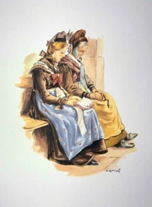 Alsacia Paul Kauffmann: Alrededores de Hoffen, Grabado Firmado, 1931 - Bild 1 von 3