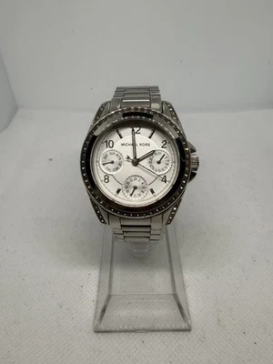 Michael Kors Blair Steel 39mm Chronograph Silver Dial Quartz Ladies Watch MK5165 - Image 1 of 4
