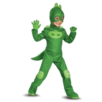 Disfraz PJ Masks Gekko Disfraz Deluxe, Ilumina, Niño Pequeño L (4-6) Foto 1 de 4