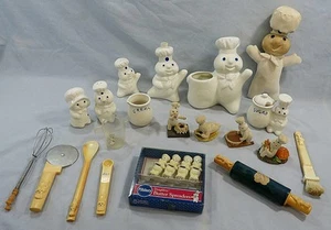LOTTO 20 PEZZI FIGURINE VINTAGE PILLSBURY DOUGHBOY DANBURY COME NUOVE * SPARGI BURRO * ALTRO - Foto 1 di 10