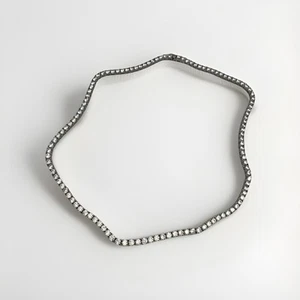 Collar de cadena de tenis de plata de ley de 4 mm 20" 39 g marca del fabricante "BS" - Imagen 1 de 6