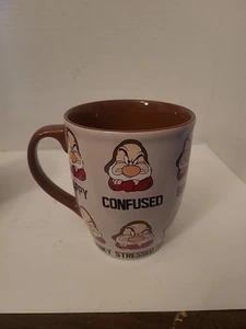 Official Disney Grumpy Large Grey Mug 7 Seven Dwarfs Ceramic Cup - Picture 1 of 6