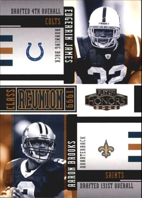 2005 Playoff Honors Class Reunion #CR7 Edgerrin James/Aaron Brooks - FB - Image 1 of 2