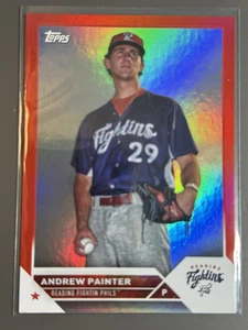 2023 Topps Pro debut lámina roja Andrew Painter 4/10 Phillies - Imagen 1 de 2