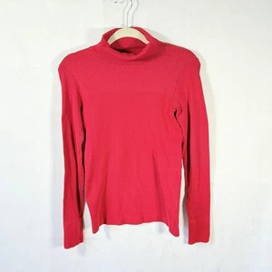 Athleta Flurry Base Layer Turtleneck Black/Gray Long Sleeve Top Sz S athleisure - Foto 1 di 4