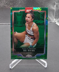 2025 Topps UFC Sapphire Natalia Cristina Da Silva Green Refractor 22/75 Card #82 - Picture 1 of 2