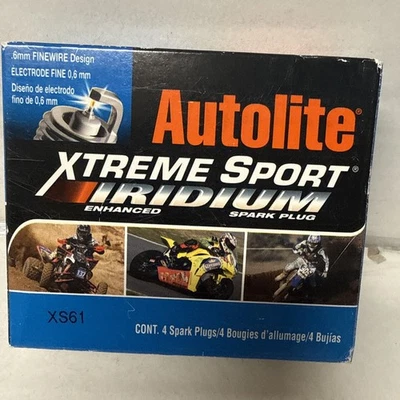 Autolite XS61 Xtreme Sport Iridium Powersports Spark Plug, Pack of 4 - Image 1 of 4