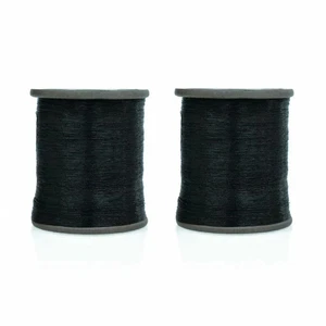 Black Metallic Zari Thread For Embroidery Sewing & Jewelry Making 0.1 MM 2 Pcs - Picture 1 of 5