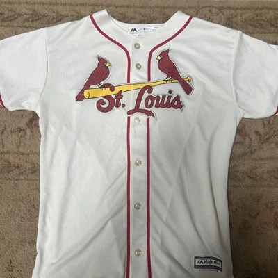 Authentic Stan Musial Majestic Cream Cardinals Jersey- Youth XL - Image 1 of 4