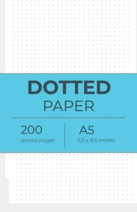 A5 gepunktetes Papier: Notizbuchpapier, (200 Seiten) doppelseitig, ungelocht,...  - Bild 1 von 2