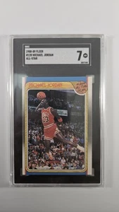 1988-89 FLEER #120 MICHAEL JORDAN ALL-STAR Graded SGC 7 - Picture 1 of 2