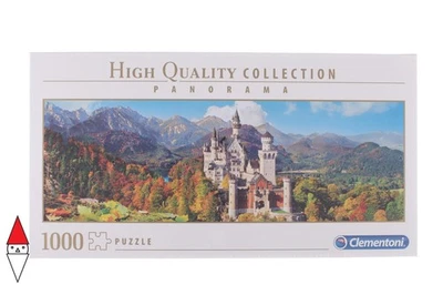 PUZZLE EDIFICI CLEMENTONI CASTELLI E PALAZZI CASTELLO DI NEUSCHWANSTEIN 1000 PZ - Immagine 1 di 2