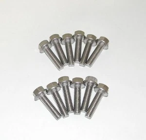 Small Block Ford 289 302 S/Steel Flange Bolts for Steel Valve Covers NEW - Foto 1 di 3