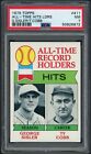 1979 Topps All Time Hit Leaders George Sisler Ty Cobb #411 PSA 7 NM HALL OF FAME