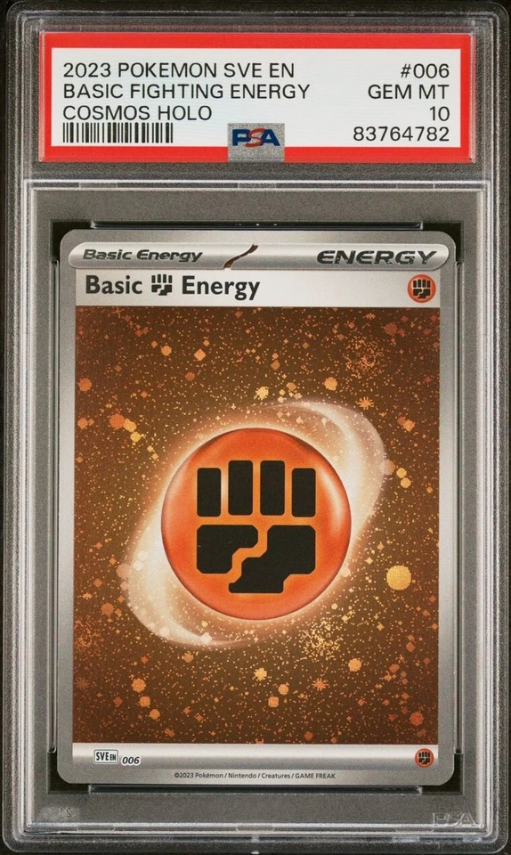 PSA 10 Gem Mint Pokémon 151 Fighting Energy Cosmo Holo  006 English - Image 1 of 1