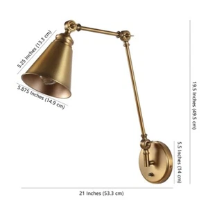 Safavieh KENSLEY WALL SCONCE, Reduced Price 2172745810 SCN4067B - Picture 1 of 5