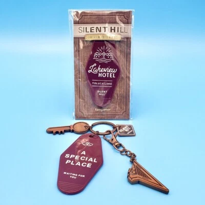 Silent Hill 2 Lakeview Hotel 4-Piece Keychain Set Room 312 + Pyramid Head Charm - Image 1 of 2