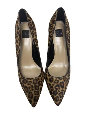 BOMBA DE PELO DE BECERRO NEGRA LEOPARDO FIRMA ELISA MERCADO NEGRO CASA BLANCA TALLA 7M Foto 1 de 4