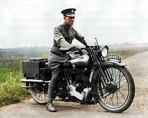 Lawrence Of Arabia Motorcycle Accident Thomas Edward 8x10 RARE COLOR Photo 601 - Picture 1 of 1