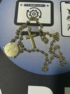 Madonna Celebration Tour Limited Edition Gold Rosary Chicago *NEW* Same Day Ship - Picture 1 of 2