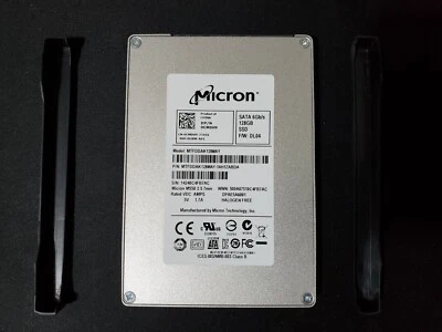 Micron M550 2.5" 128GB 7mm SATA 6Gb/s MTFDDAK128MAY-1AH1ZABDA SSD Laptop Desktop - Image 1 of 4