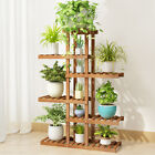 Vertical Corner Wooden Flower Display Plant Stand Shelf Storage Rack Indoor Home