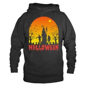 Halloween Kostüm gruselige Hexen Kürbis Geist Grafik Hoodie - Bild 1 von 2