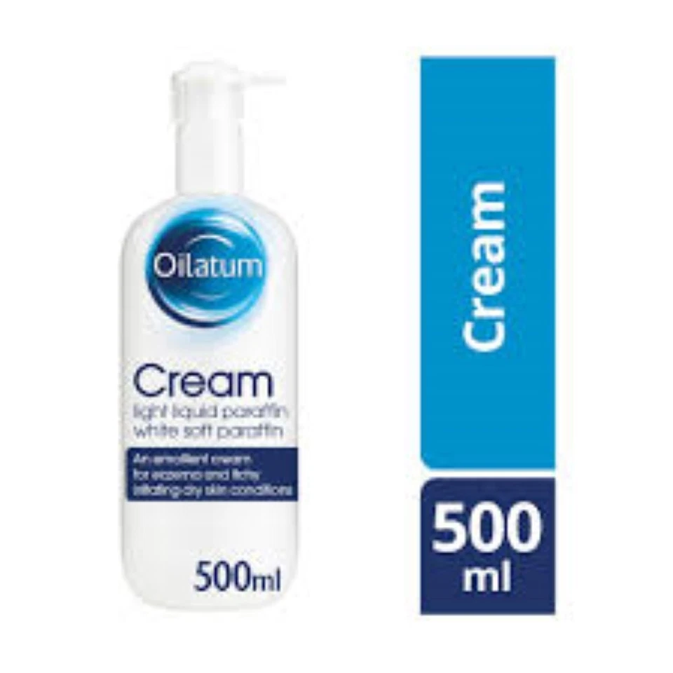 Crema Oilatum 500 ml - Crema hidratante para aliviar el eccema de la piel seca, emoliente suave de parafina Foto 1 de 4