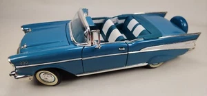 Vintage 90's Road Tough Die Cast 1957 Chevrolet Bel Air Maßstab 1:18 blau #92108 - Bild 1 von 17