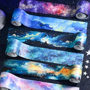 Sky Cloud Adhesive Washi Tape Scrapbook Journal Card Decorative Stickers Crafts - Picture 1 of 13