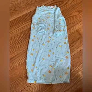 Angel Dear Bamboo Baby Sleeper Gown 0-3 Months Bees Baby Blue - Picture 1 of 5
