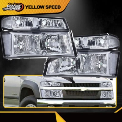 Par de faros delanteros para GMC Canyon Chevy Colorado 2004-2012 Foto 1 de 4