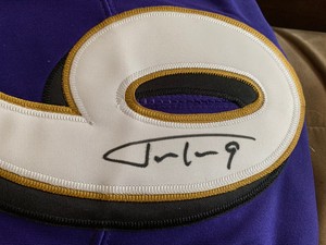 justin tucker autographed jersey