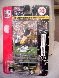 Brett Favre NFL Green Bay Packers Diecast Hummer H2 & Collector's Card 2004 NOC - Picture 1 of 2